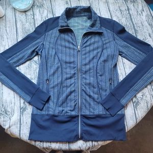 Lululemon Jacket Womens 12* Inkwell Blue Nice Asana Ziggy Wee Running Sweater